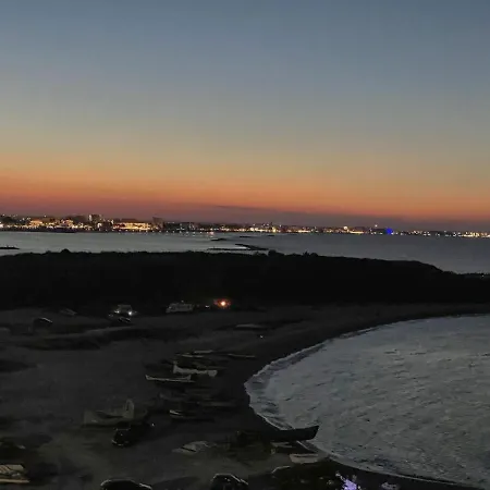 Beachfront Designer Apt, 100 Sqm, 2-bath, Huge Terrace On The Sea Shore Daire