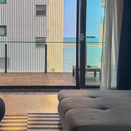 Beachfront Designer Apt, 100 Sqm, 2-bath, Huge Terrace On The Sea Shore *