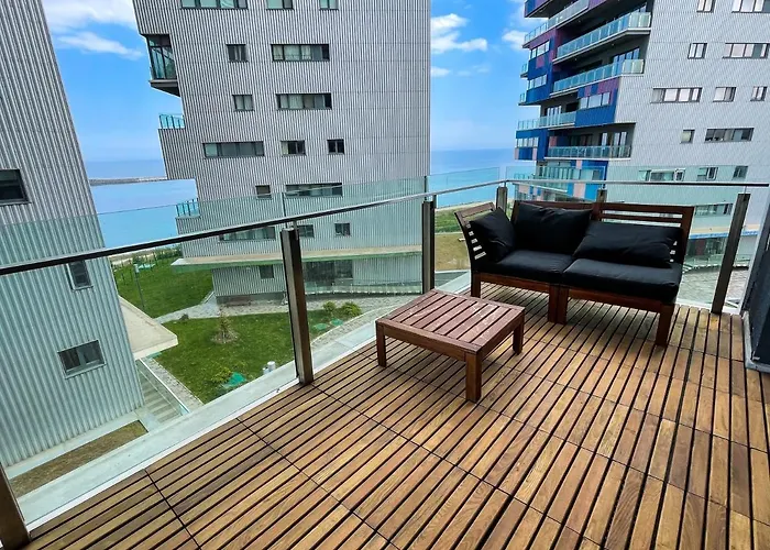 Beachfront Designer Apt, 100 Sqm, 2-bath, Huge Terrace On The Sea Shore