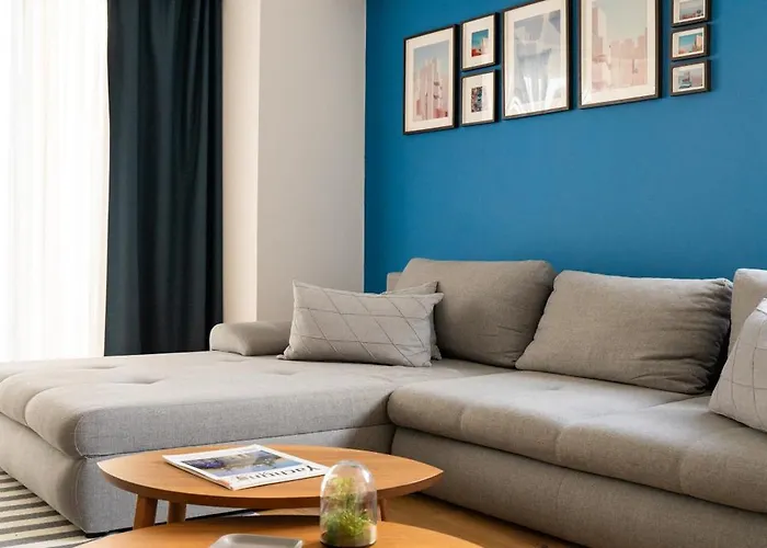 Beachfront Designer Apt, 100 Sqm, 2-bath, Huge Terrace On The Sea Shore شقة *