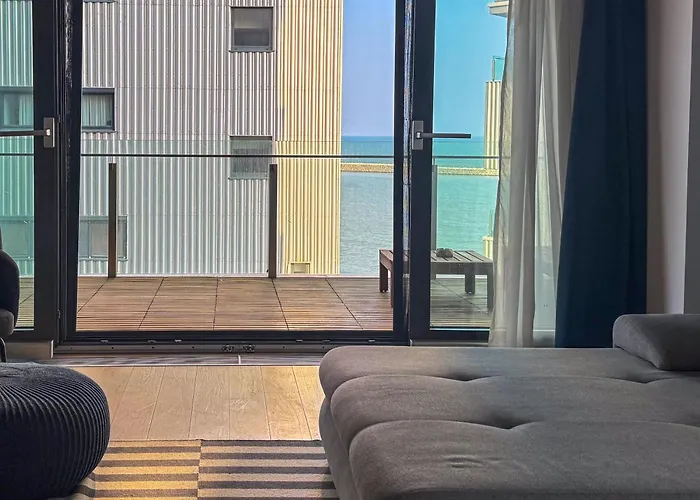 Beachfront Designer Apt, 100 Sqm, 2-bath, Huge Terrace On The Sea Shore *